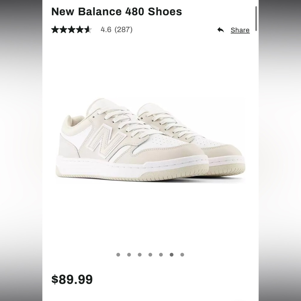 Free People/New Balance 480 Sneakers
